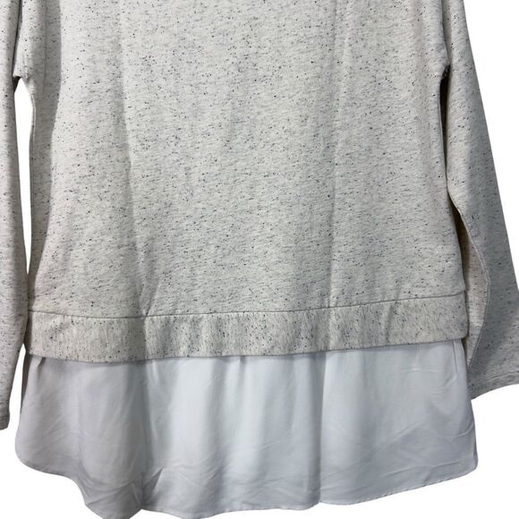 Nwt Ann Taylor LOFT Speckled Sweater in Light Grey with 3/4 Sleeves, Size small - Picture 8 of 12